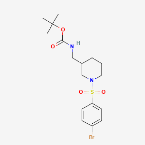 molecular formula C17H25BrN2O4S B8247057 tert-Butyl ((1-((4-bromophenyl)sulfonyl)piperidin-3-yl)methyl)carbamate 