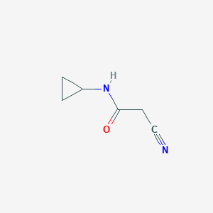 molecular formula C6H8N2O B082475 2-氰基-N-环丙基乙酰胺 CAS No. 15029-37-5