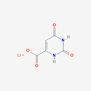 molecular formula C5H3LiN2O4 B8247786 lithium;2,4-dioxo-1H-pyrimidine-6-carboxylate 