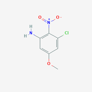 molecular formula C7H7ClN2O3 B8247797 3-Chloro-5-methoxy-2-nitroaniline 