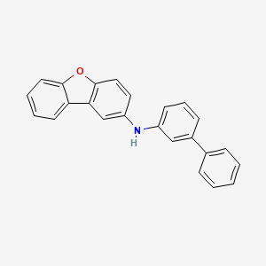 molecular formula C24H17NO B8247817 N-([1,1'-Biphenyl]-3-yl)dibenzo[b,d]furan-2-amine 