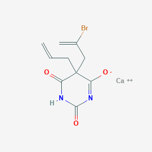 molecular formula C10H10BrCaN2O3+ B082483 5-Allyl-5-(2-bromoallyl)barbituric acid, calcium salt CAS No. 14960-32-8
