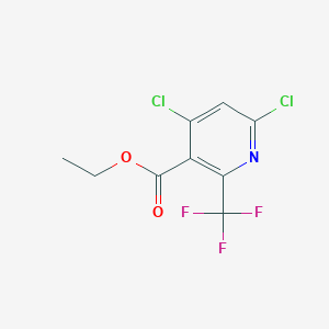 molecular formula C9H6Cl2F3NO2 B8248603 Ethyl 4,6-dichloro-2-(trifluoromethyl)pyridine-3-carboxylate 