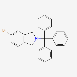 molecular formula C27H22BrN B8248617 5-Bromo-2-trityl-isoindoline 