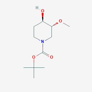 molecular formula C11H21NO4 B8248644 tert-butyl (3R,4R)-4-hydroxy-3-methoxy-piperidine-1-carboxylate 