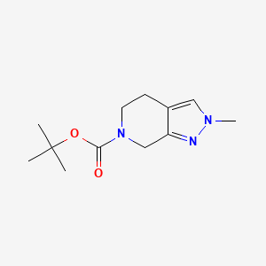 molecular formula C12H19N3O2 B8248666 tert-butyl 2-methyl-5,7-dihydro-4H-pyrazolo[3,4-c]pyridine-6-carboxylate CAS No. 1421311-92-3