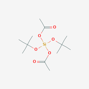 molecular formula C12H24O6Si B082487 di-t-butoxydiacetoxysilane CAS No. 13170-23-5