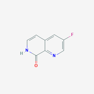 molecular formula C8H5FN2O B8248832 3-Fluoro-1,7-naphthyridin-8(7H)-one 