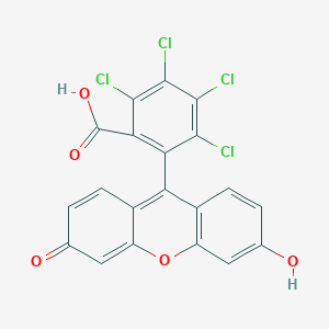 molecular formula C20H8Cl4O5 B082489 2,3,4,5-Tetrachloro-6-(6-hydroxy-3-oxo-3h-xanthen-9-yl)benzoic acid CAS No. 13245-63-1