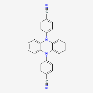 molecular formula C26H16N4 B8248991 4,4'-(Phenazine-5,10-diyl)dibenzonitrile 