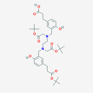 molecular formula C38H56N2O10 B8249201 HBED-CC-tris(tert-butyl ester) 