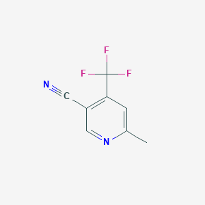 molecular formula C8H5F3N2 B082493 6-Methyl-4-(trifluoromethyl)nicotinonitrile CAS No. 13600-49-2