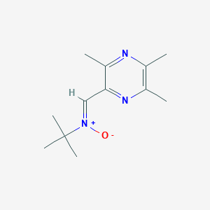 molecular formula C12H19N3O B8249352 N-tert-butyl-1-(3,5,6-trimethylpyrazin-2-yl)methanimine oxide CAS No. 1083171-75-8