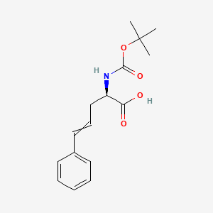 molecular formula C16H21NO4 B8249393 (r)-2-(Boc-amino)-5-phenyl-4-pentenoic acid CAS No. 261380-19-2