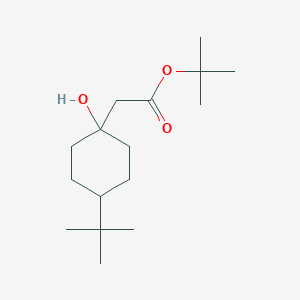Cyclohexaneacetic acid, 4-tert-butyl-1-hydroxy-, tert-butyl ester