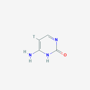 molecular formula C4H5N3O B082501 6-amino-5-tritio-1H-pyrimidin-2-one CAS No. 14419-77-3