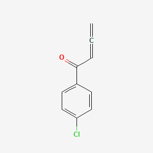 molecular formula C10H7ClO B8250224 1-(4-Chlorophenyl)buta-2,3-dien-1-one 