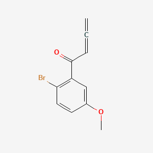 molecular formula C11H9BrO2 B8250273 1-(2-Bromo-5-methoxyphenyl)-2,3-butadien-1-one 