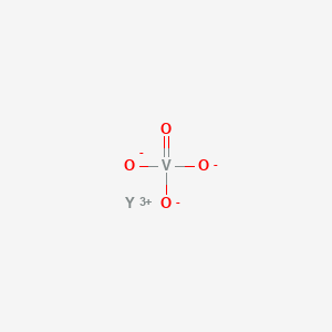 molecular formula YVO4<br>O4VY B082503 Vanadium yttrium tetraoxide CAS No. 13566-12-6