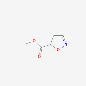 molecular formula C5H7NO3 B082505 methyl 4,5-dihydro-1,2-oxazole-5-carboxylate CAS No. 15055-75-1