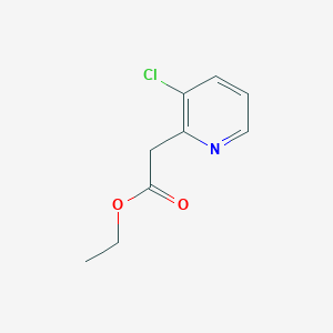 molecular formula C9H10ClNO2 B8250560 Ethyl 2-(3-chloropyridin-2-yl)acetate 