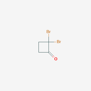 molecular formula C4H4Br2O B8250610 2,2-Dibromocyclobutanone 