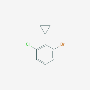 molecular formula C9H8BrCl B8250654 1-Bromo-3-chloro-2-cyclopropylbenzene 