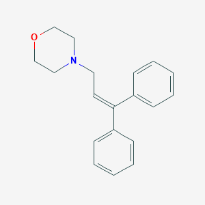 molecular formula C19H21NO B082507 Morpholine, 4-(3,3-diphenylallyl)- CAS No. 13150-58-8