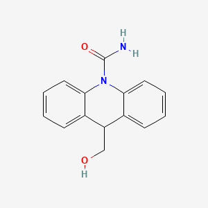 molecular formula C15H14N2O2 B8250728 9-Hydroxymethyl-10-carbamoylacridan 