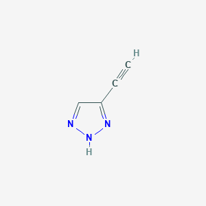 molecular formula C4H3N3 B8250762 5-Ethynyl-1H-triaZole 