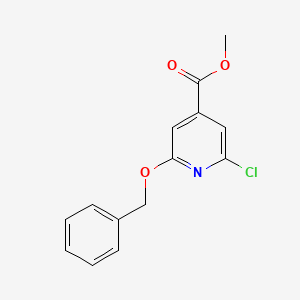 molecular formula C14H12ClNO3 B8250958 Methyl 2-(benzyloxy)-6-chloroisonicotinate 