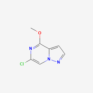molecular formula C7H6ClN3O B8251071 6-Chloro-4-methoxy-pyrazolo[1,5-a]pyrazine 