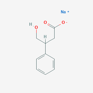 molecular formula C10H11NaO3 B8251100 sodium;4-hydroxy-3-phenylbutanoate 
