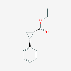 molecular formula C12H14O2 B8251156 ethyl (1S,2S)-2-phenylcyclopropane-1-carboxylate 