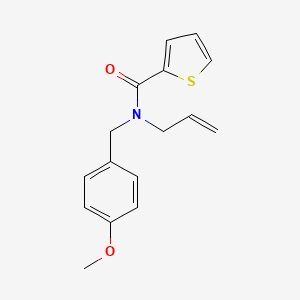molecular formula C16H17NO2S B8251288 N-Allyl-N-(4-methoxybenzyl)thiophene-2-carboxamide 
