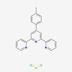 molecular formula C22H17Cl2N3Pt B8251374 chloroplatinum(1+);4-(4-methylphenyl)-2,6-dipyridin-2-ylpyridine;chloride 