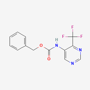molecular formula C13H10F3N3O2 B8251493 Benzyl (4-(trifluoromethyl)pyrimidin-5-yl)carbamate 
