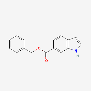 molecular formula C16H13NO2 B8251564 benzyl 1H-indole-6-carboxylate 