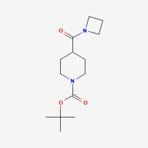 molecular formula C14H24N2O3 B8251567 Tert-butyl 4-(azetidin-1-ylcarbonyl)piperidine-1-carboxylate 