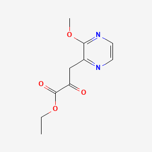 molecular formula C10H12N2O4 B8251618 Ethyl 3-(3-methoxypyrazin-2-yl)-2-oxopropanoate 