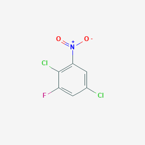 molecular formula C6H2Cl2FNO2 B8251633 1,4-Dichloro-2-fluoro-6-nitrobenzene CAS No. 131666-73-4