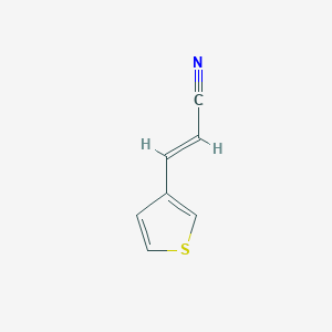 molecular formula C7H5NS B8251646 (E)-3-thiophen-3-ylprop-2-enenitrile 