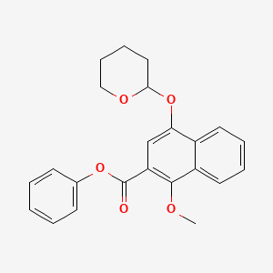 Phenyl 1-methoxy-4-(oxan-2-yloxy)naphthalene-2-carboxylate