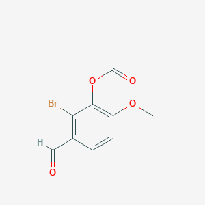 (2-Bromo-3-formyl-6-methoxyphenyl) acetate