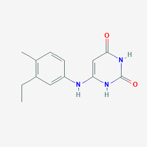 6-(3-Ethyl-4-methylanilino)uracil