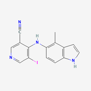 5-iodo-4-[(4-methyl-1H-indol-5-yl)amino]nicotinonitrile