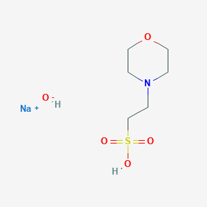 molecular formula C6H14NNaO5S B8252121 sodium;2-morpholin-4-ylethanesulfonic acid;hydroxide 