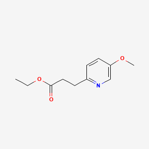 molecular formula C11H15NO3 B8252398 Ethyl 3-(5-methoxypyridin-2-yl)propanoate 