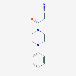 molecular formula C13H15N3O B082524 3-氧代-3-(4-苯基哌嗪-1-基)丙腈 CAS No. 14761-40-1