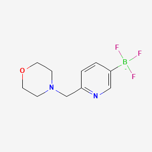 molecular formula C10H13BF3N2O- B8252471 Trifluoro(6-(morpholinomethyl)pyridin-3-yl)borate 